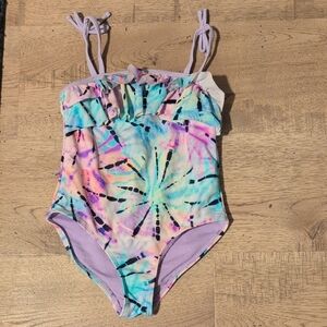 Girls Tie Dye Swim Suit One Piece
